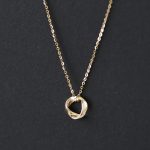 S925 Sterling Silver Necklace Mobius Ring Light Luxury Aesthetic Design Advanced 2024 New Clavicle Chain