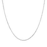 color: white gold / Style: 1mm thick 40cm