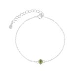 color: August (olivine) / Style: Silver