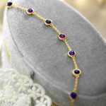 color: Natural Purple Aobao Bracelet / Style: white gold