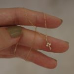 925 Sterling Silver 14K Gold Necklace Women's Japanese Style Cauxie Machine Key Advanced Simple Style Design Neck Chain Clavicle Chain