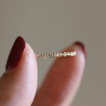 Body 925 Sterling Silver Plated 18K Gold Beautiful Rai Diamond Elegant Zircon Ring Refined Sweet Overlapping Elegant Women