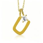 color: 14K Gold U-Chain Set