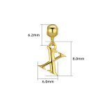 color: X (single pendant) / Style: white gold