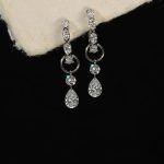Jennie S925 Sterling Silver Plated 18K Water Drop Zircon Earrings Earrings Little Red Book Minimalist HME