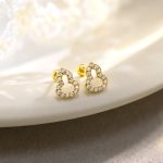 color: Hollow gourd earrings [gold]] / Style: Threaded ear pin