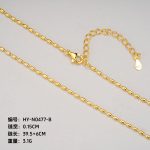 color: 0.15cm rice bead chain (40+5cm) / Style: white gold