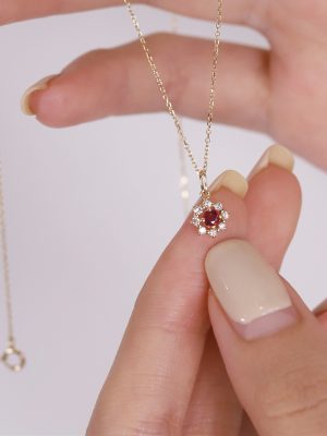 sunny ~ S925 Silver Plated 14k Gold Small Sun Pendant Clavicle Chain Inlaid with Zircon Thin Chain Female Light Luxury HME