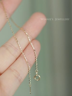S925 Sterling Silver Gold-plated Bracelet Women's Ultra-thin Naked Chain Plain Chain Simple Elegant Beautiful All-match Hand Jewelry HME
