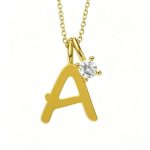 color: 14K Gold A- Chain Set