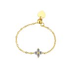 color: Gold-White Stone / size: Opening adjustable