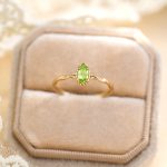 color: Olivine Ring-Port Code 15#
