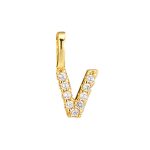 color: V (single pendant) / Style: 18K Gold
