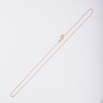 color: 45cm movable cross chain bare chain / Style: white gold