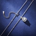 color: Necklace [White Gold]] / Style: 1 karat Moissanite