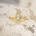 color: GOLD-White Zirconium / size: Opening adjustable