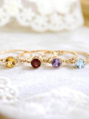 S925 Sterling Silver Japanese Style Natural Stone Ring Women's Light Luxury Fashion Exquisite Garnet Finger Ring All-match Ring