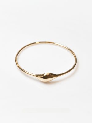 Rain ~ S925 Silver Plating 18k Gold Pole Simple Circle Geometric Temperament Unique HME