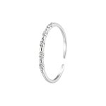 color: white gold / size: Open Ring