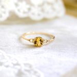color: Citrine Ring / size: Metto 6