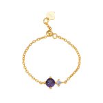 color: February [Middle Purple Zirconium]] / size: white gold