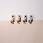 Round Bead Super Flash Single Diamond Simple Ear Bone Ring Women's Body 925 Sterling Silver Mini Earrings High-grade Ins Style