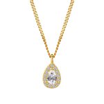 color: GOLD-White Zirconium