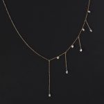 Starlight 925 Sterling Silver Plated 18K Gold High-grade Starry Tassel Hao Stone Necklace Women's Beautiful Neck Chain Clavicle Chain New