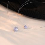 color: fireworks shear blue zirconium / Style: Necklace: 6mm (45cm long)