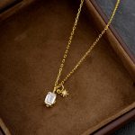 color: White Crystal Necklace