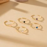 color: Gold [Purple Zirconium]] / size: Opening adjustable