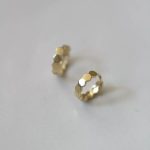 Korean-style Premium All-body 925 Silver Plated 18K Gold Geometric Cut Honeycomb Earrings Light Luxury Design