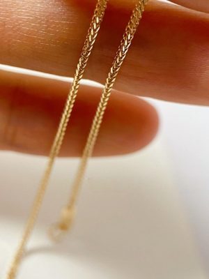 Sparkling S925 Sterling Silver Plated 14k Gold Mini Bracelet Woven Three-Dimensional Chopin Chain Minimalist Joker HME