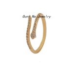 color: 14K Gold / size: Open Ring