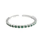 color: white gold / size: Open Ring