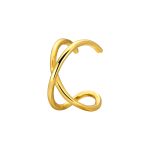 color: GOLD / Style: Double-layer ear clip (single package)