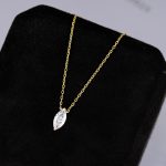 color: Horse eye zircon necklace "gold]
