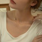 S925 Sterling Silver Double-layer Star Necklace Women's Light Luxury Design Clavicle Chain Elegant All-match Overlapping Neck Chain Ouni Na
