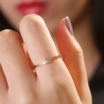 S925 Sterling Silver Plated 14K Gold Japanese Style Opening Fine Ring Women's Fashion Rai Diamond Distinctive High-grade Tail Ring Ouni Na