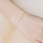 8-character infinite symbol S925 sterling silver plated 18K gold bracelet ultra-versatile ultra-fine everyday temperament fine classic bracelet for women
