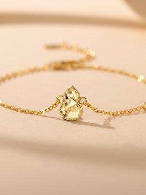 S925 Sterling Silver Ice Gourd Bracelet Women's Simple High-end Light Luxury Exquisite All-match Bracelet Wholesale