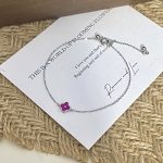 color: Red diamond + white gold telescopic bead chain