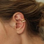 color: 14K gold asymmetric pair