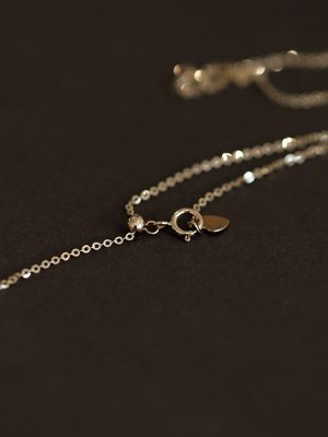 New Zhemei Matching Pendant Universal S925 Silver Plated 14K Gold Chain Pin Pull Adjustable Chain Necklace Bare Chain HME