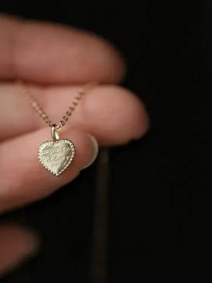 S925 Sterling Silver Plated 14K Gold I Love You Love Iloveyou Necklace Women's Fashionable All-match Collarbone Chain Necklace