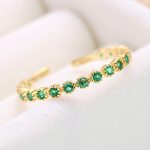 color: S925 Silver Plated 14K Gold / size: Opening adjustable