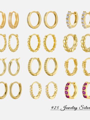Fashion simple smooth twist twist s925 sterling silver earrings high diamond diy earrings for women