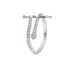 color: white gold / size: Open Ring