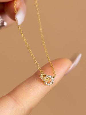 S925 Sterling Silver Inlaid Full Diamond Flash Ring Link Double Ring Bracelet Women's Light Luxury High-end Design Bracelet