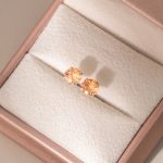 color: Fireworks cut shallow champagne zirconium (single) / Style: Foot Silver